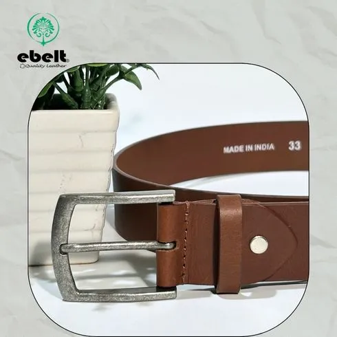 ［香港品牌 EBELT] EBC 330 印度製 頭層水牛皮真皮皮帶 BUFFALO TOP GRAIN LEATHER BELT 3.8cm