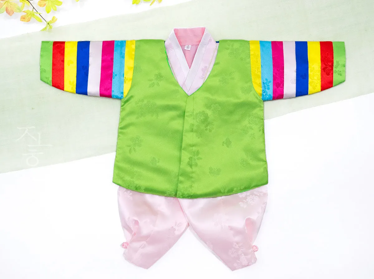 [ Premium ] Green Saekdong Baby Boy Hanbok