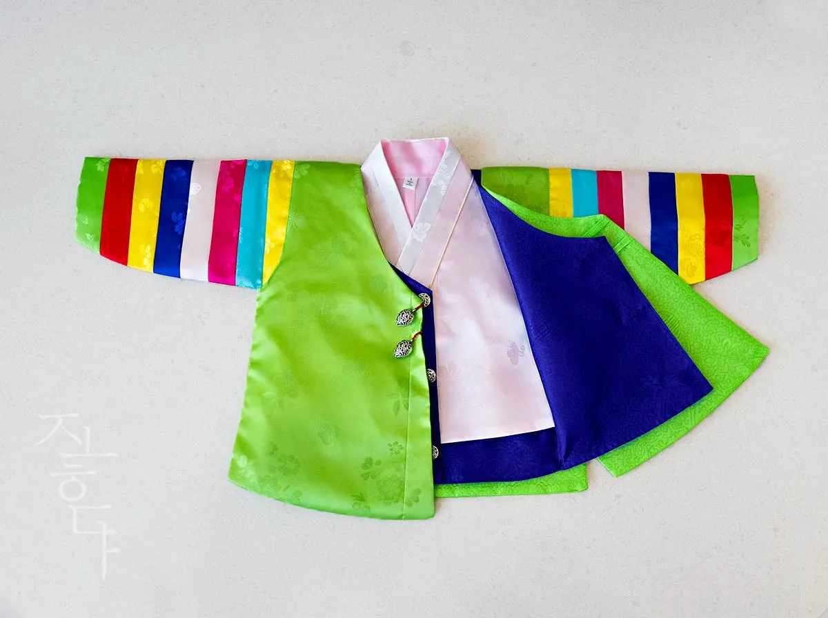 [ Premium ] Green Saekdong Baby Boy Hanbok