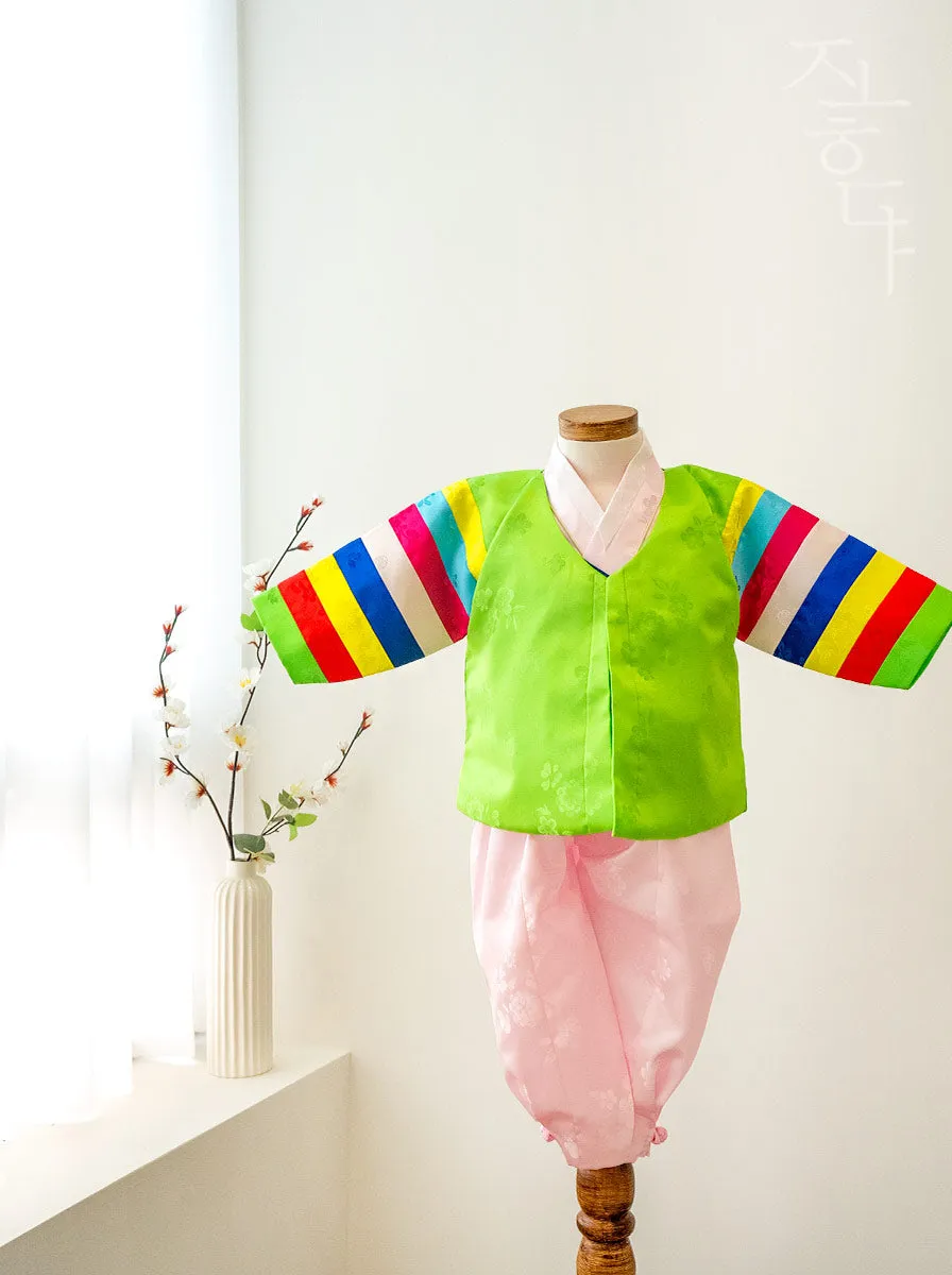 [ Premium ] Green Saekdong Baby Boy Hanbok