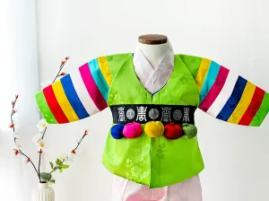 [ Premium ] Green Saekdong Baby Boy Hanbok