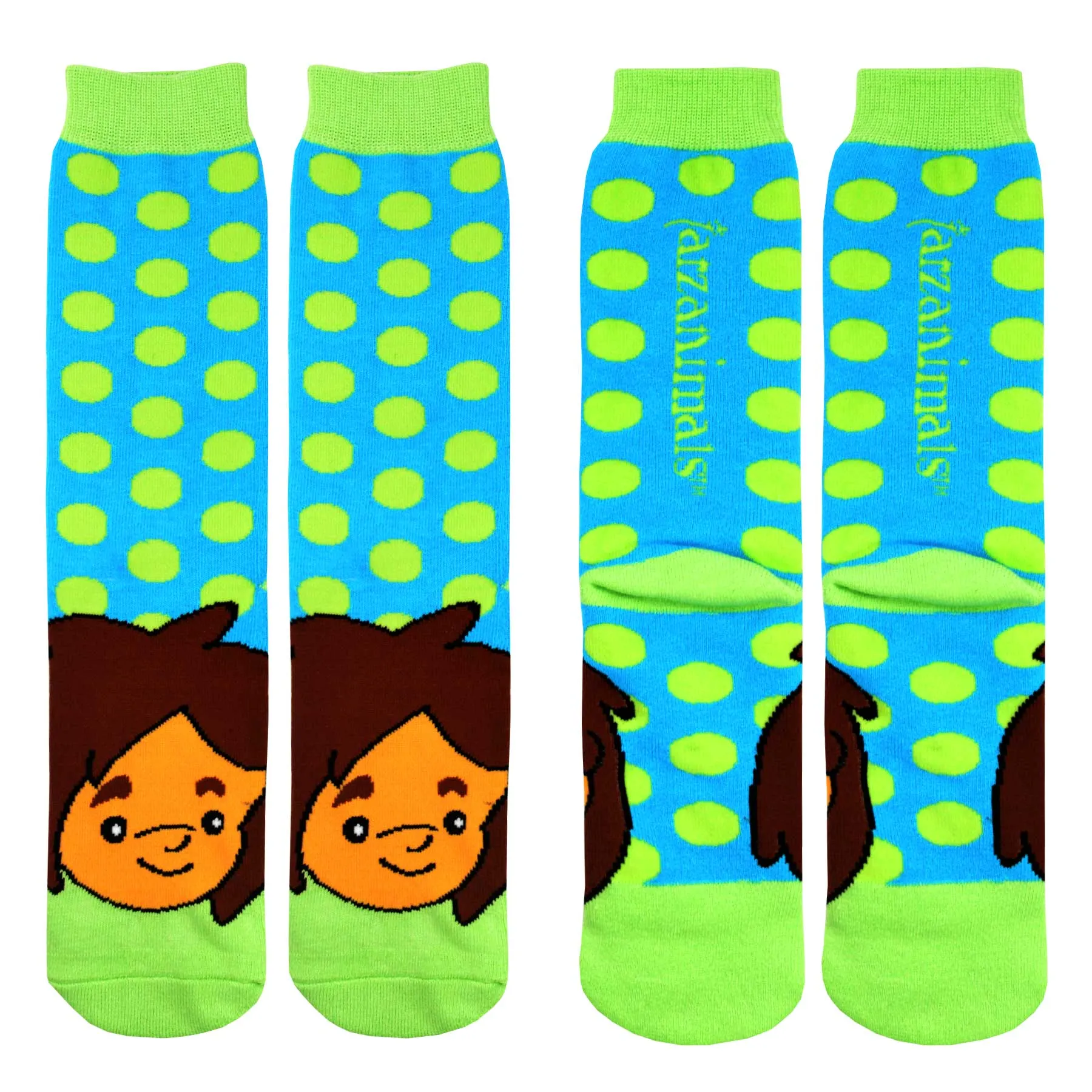 1 Pair Tarzanimals Cushion Knit Mid Calf Socks