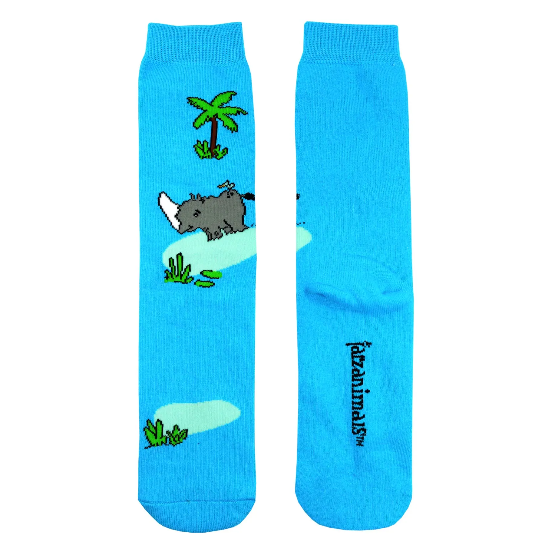 1 Pair Tarzanimals Cushion Knit Mid Calf Socks