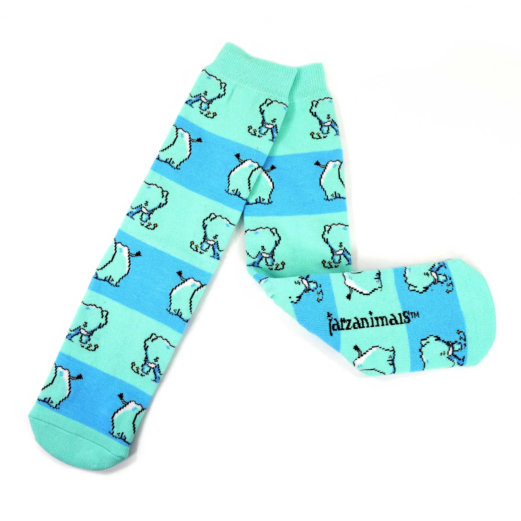 1 Pair Tarzanimals Cushion Knit Mid Calf Socks