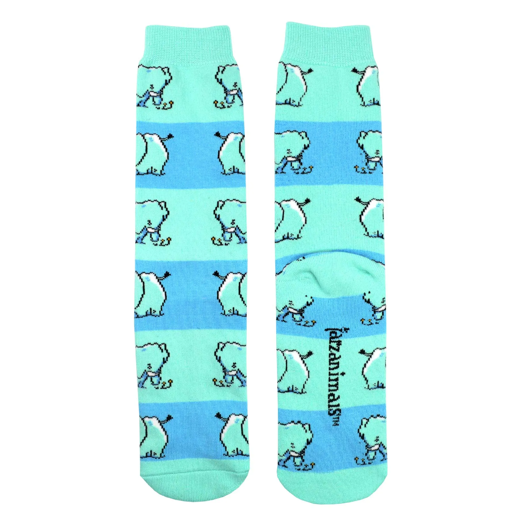 1 Pair Tarzanimals Cushion Knit Mid Calf Socks