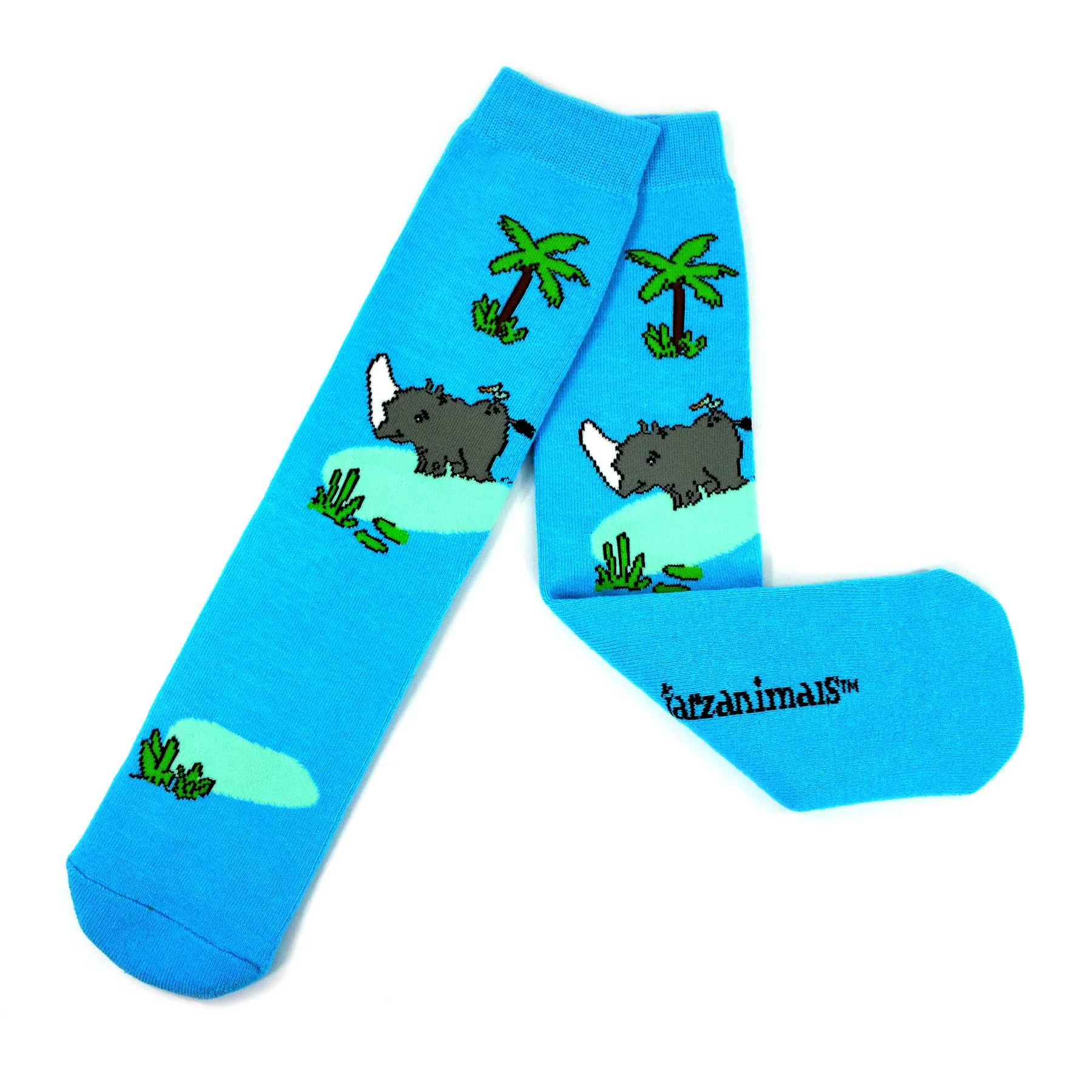 1 Pair Tarzanimals Cushion Knit Mid Calf Socks