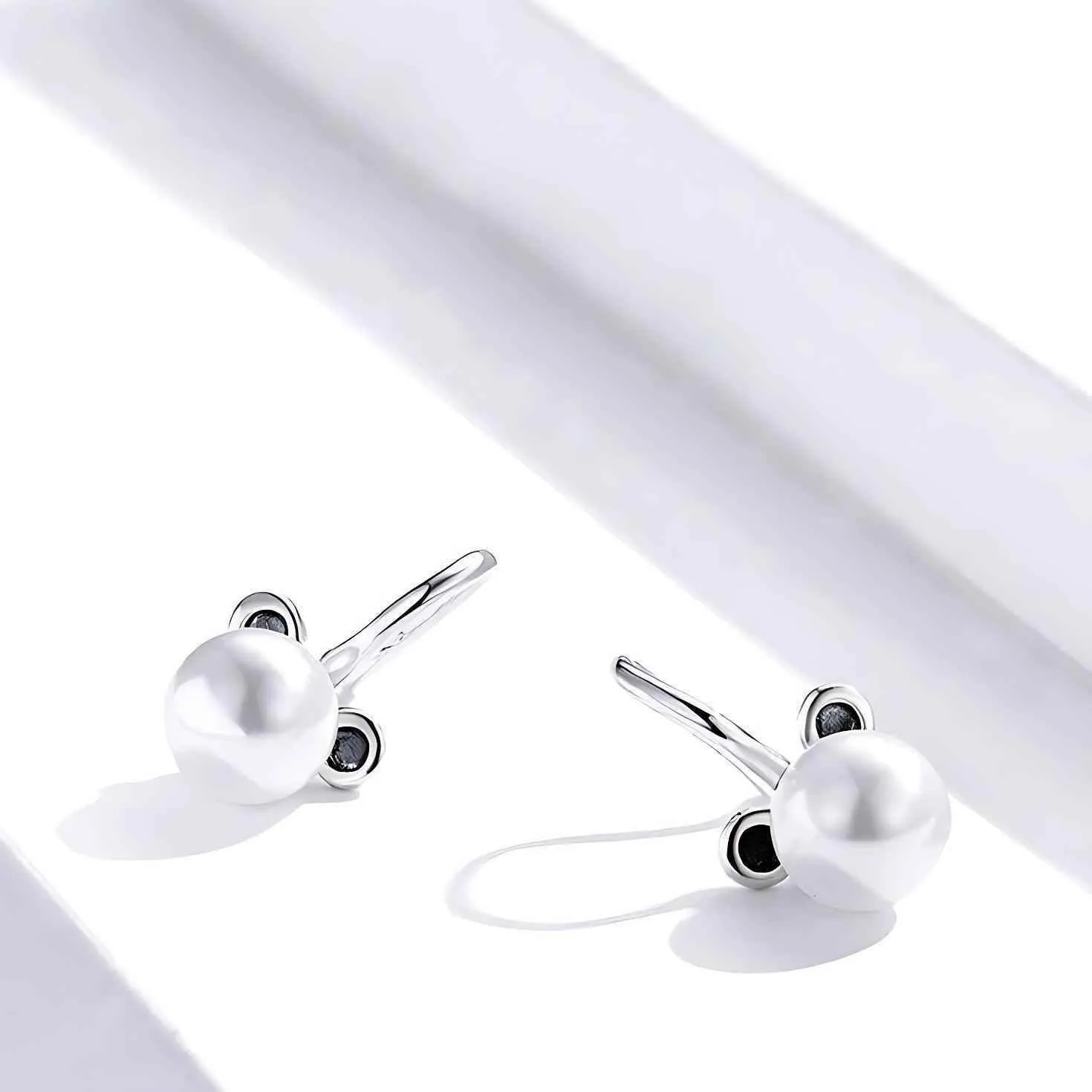 100% 925 Sterling Silver Cute Bear Dangle Earrings Charm Jewelry WES36