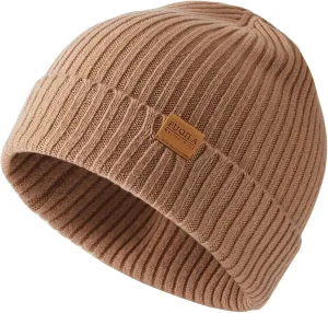 100% Merino Wool Cuff Beanie Hat, Unisex Warm Winter Caps Soft, Breathable & Cozy Stretchy Knitted Cuffed Cap