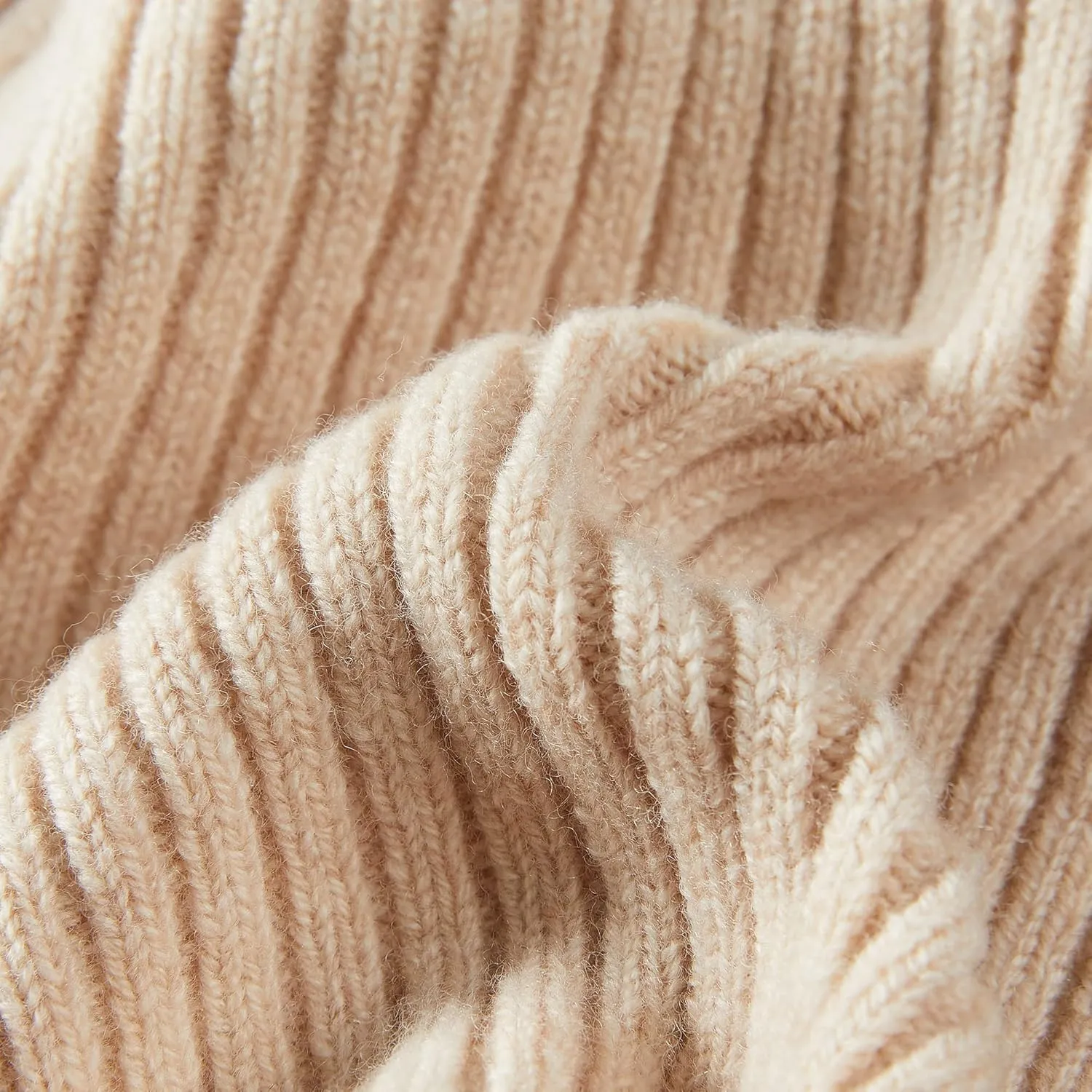 100% Merino Wool Cuff Beanie Hat, Unisex Warm Winter Caps Soft, Breathable & Cozy Stretchy Knitted Cuffed Cap