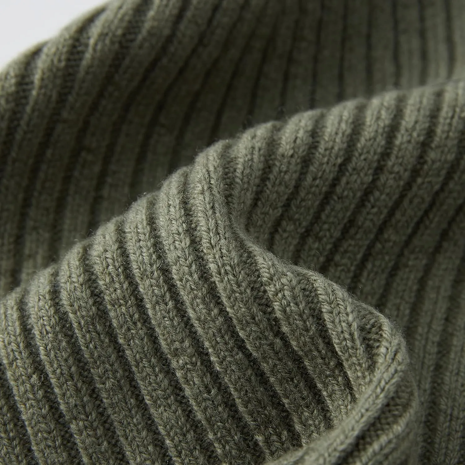 100% Merino Wool Cuff Beanie Hat, Unisex Warm Winter Caps Soft, Breathable & Cozy Stretchy Knitted Cuffed Cap