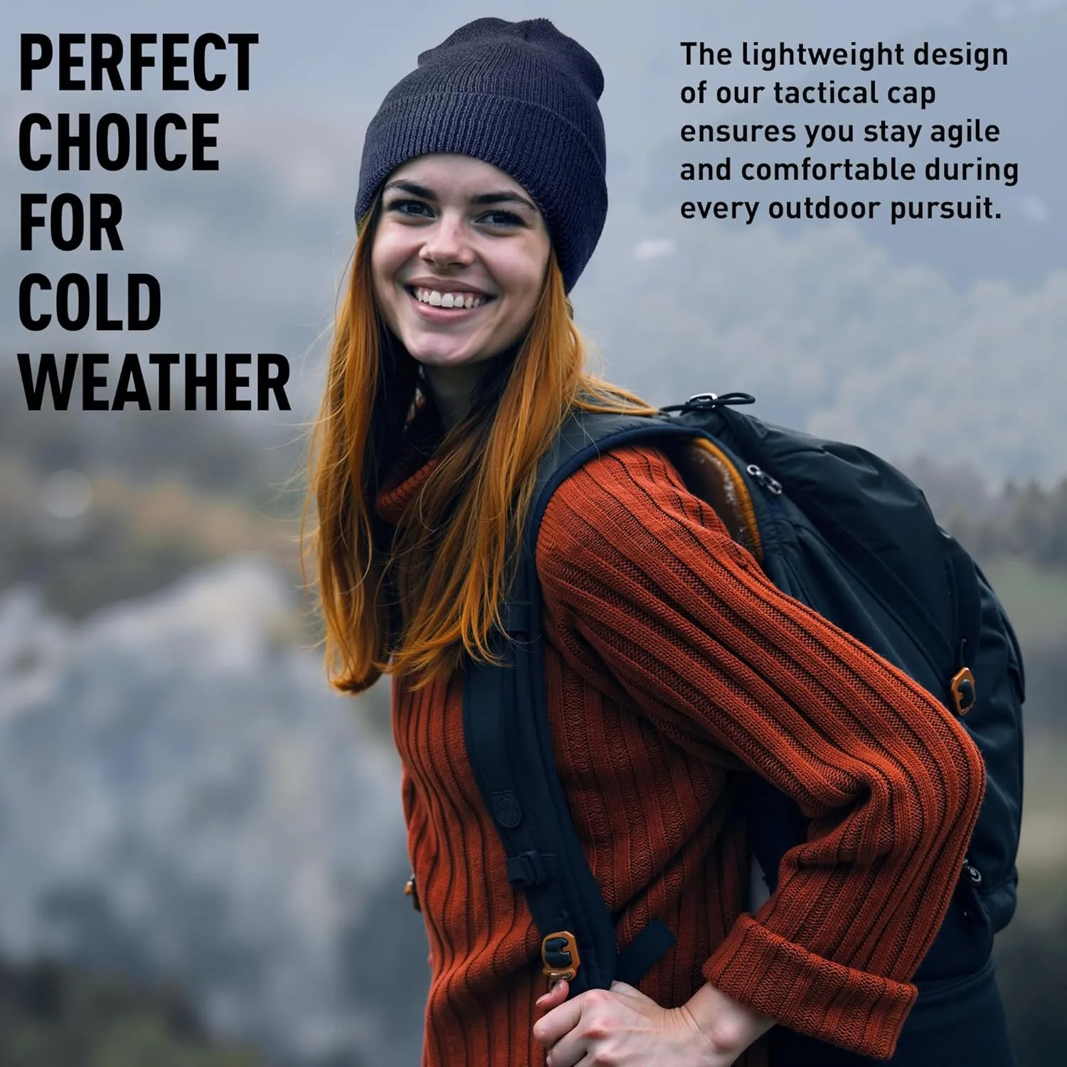 100% Wool GI Watch Cap  Warm Wool Beanie, Winter Hat for Outdoor, Hiking, Skiing & Cold Weather, Made in USA