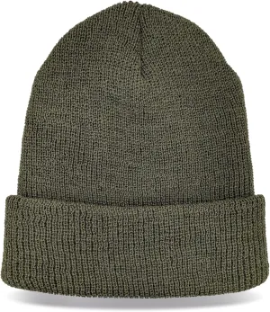 100% Wool GI Watch Cap  Warm Wool Beanie, Winter Hat for Outdoor, Hiking, Skiing & Cold Weather, Made in USA