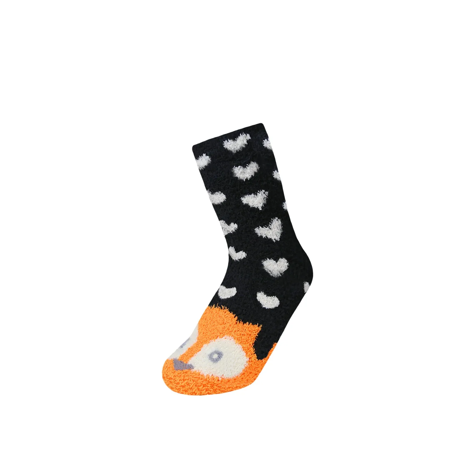 12 Pairs of Women's/Girl's Fuzzy Soft Plush Slipper Socks, Fluffy Winter Warm Cozy Animal Print Socks (Sock Size 9-11)