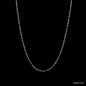 1.25mm Japanese Platinum Balls Chain for Women JL PT CH 1219