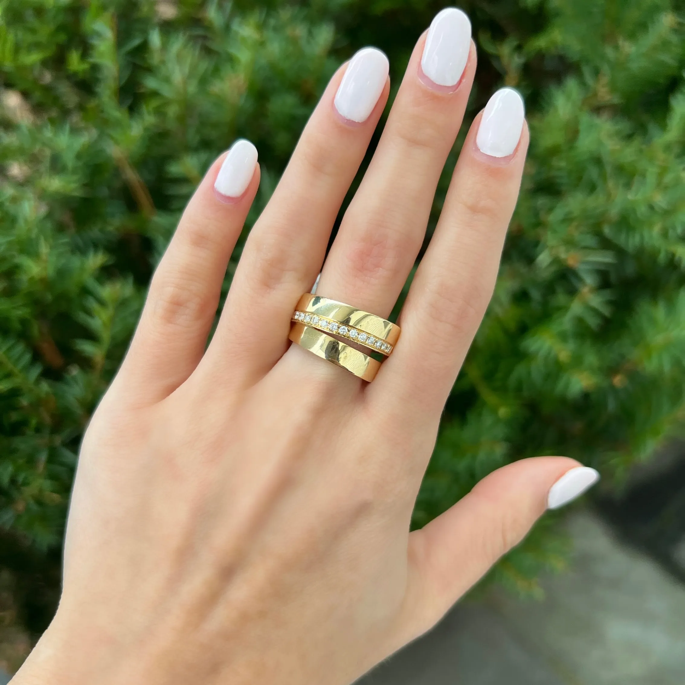 14K GOLD DIAMOND EMMY RING