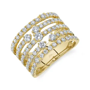 14K GOLD DIAMOND KAT RING