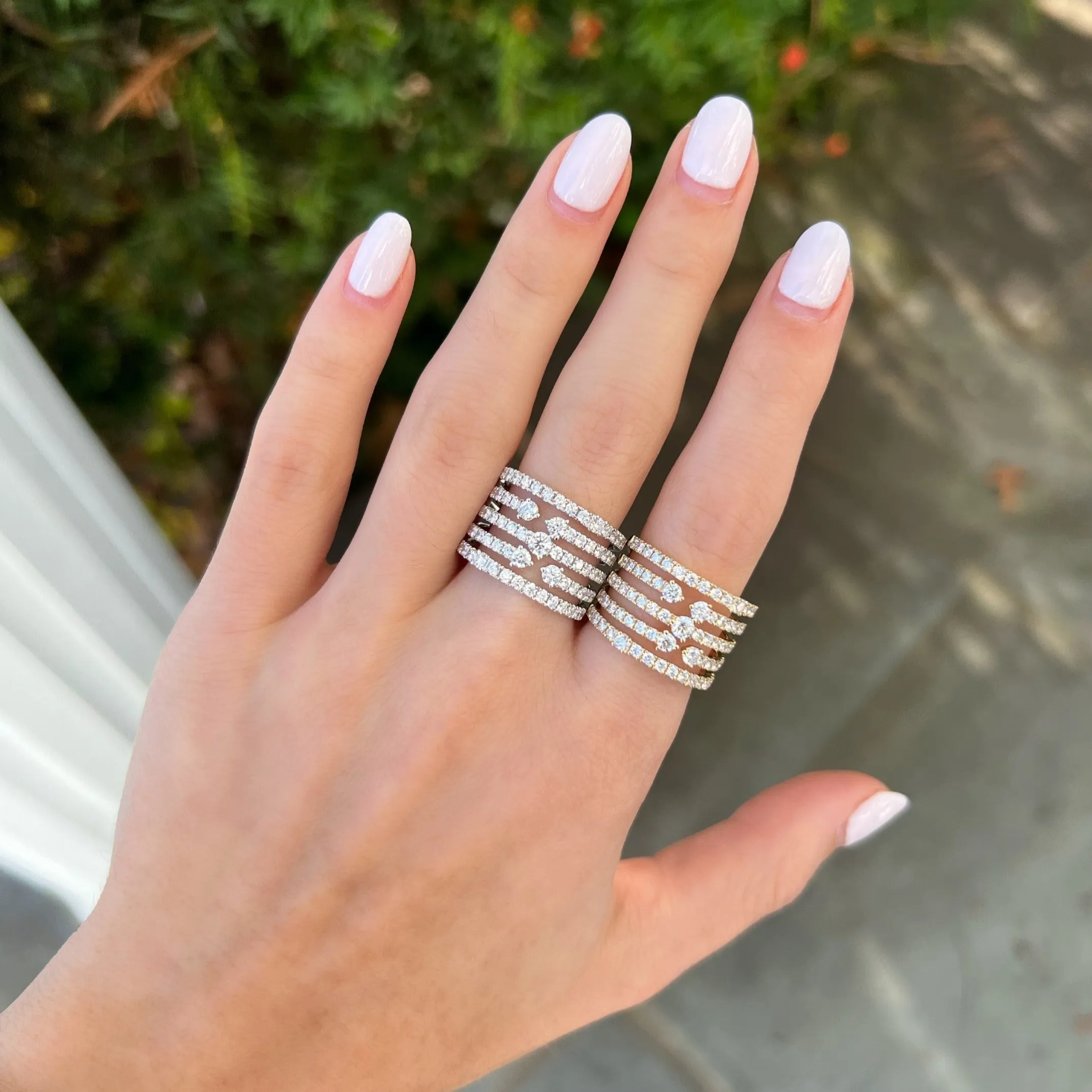 14K GOLD DIAMOND KAT RING