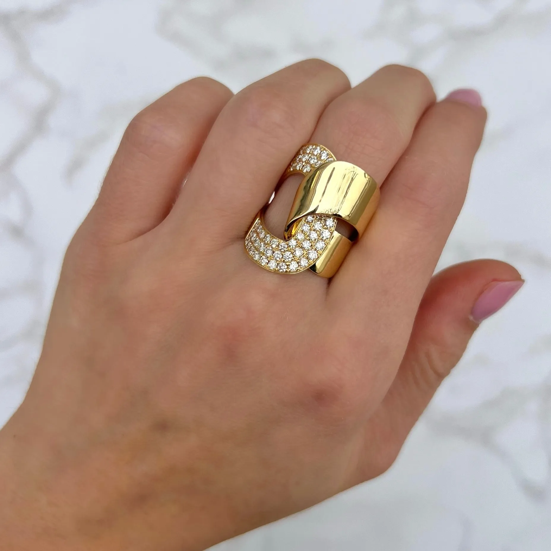 14K GOLD DIAMOND MAISY RING