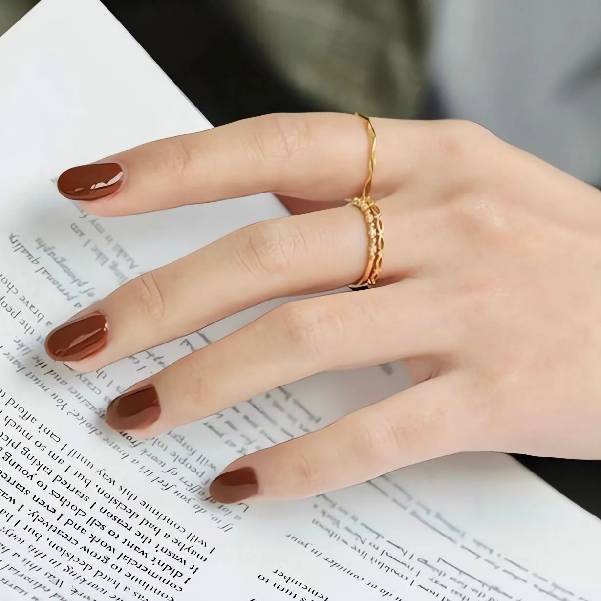 1.55mm Thin Twist Stacker Ring