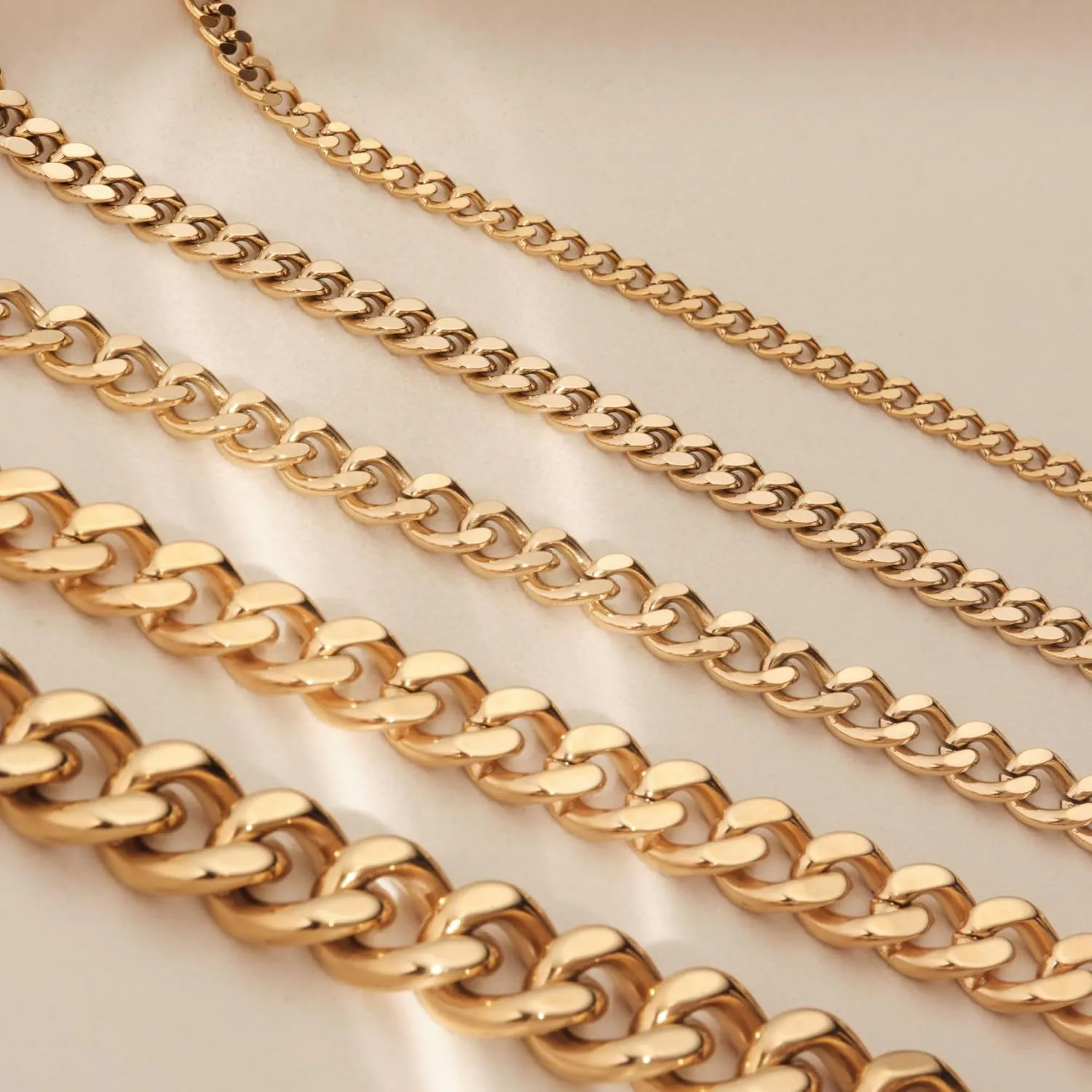 18K Gold PVD Coating Cuban Chain Anklet for Women, 3mm Cuban Chain, 6mm Cuban Chain, 8mm Cuban Chain Anklet, Linked Chain Anklet, Curb Chain Anklet Bracelet