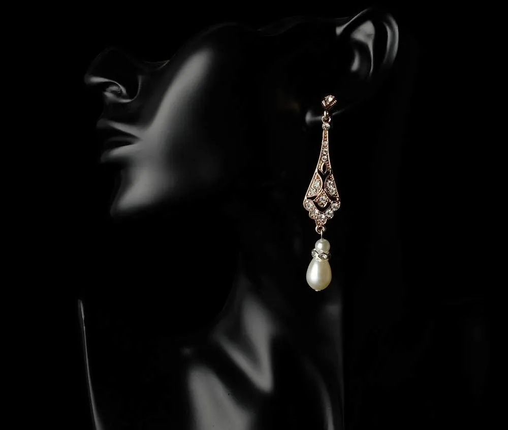 1920s Flapper Accessories Gatsby Costume Accessories Set for Women 20s Headpiece Pearl Necklace Gloves Holder