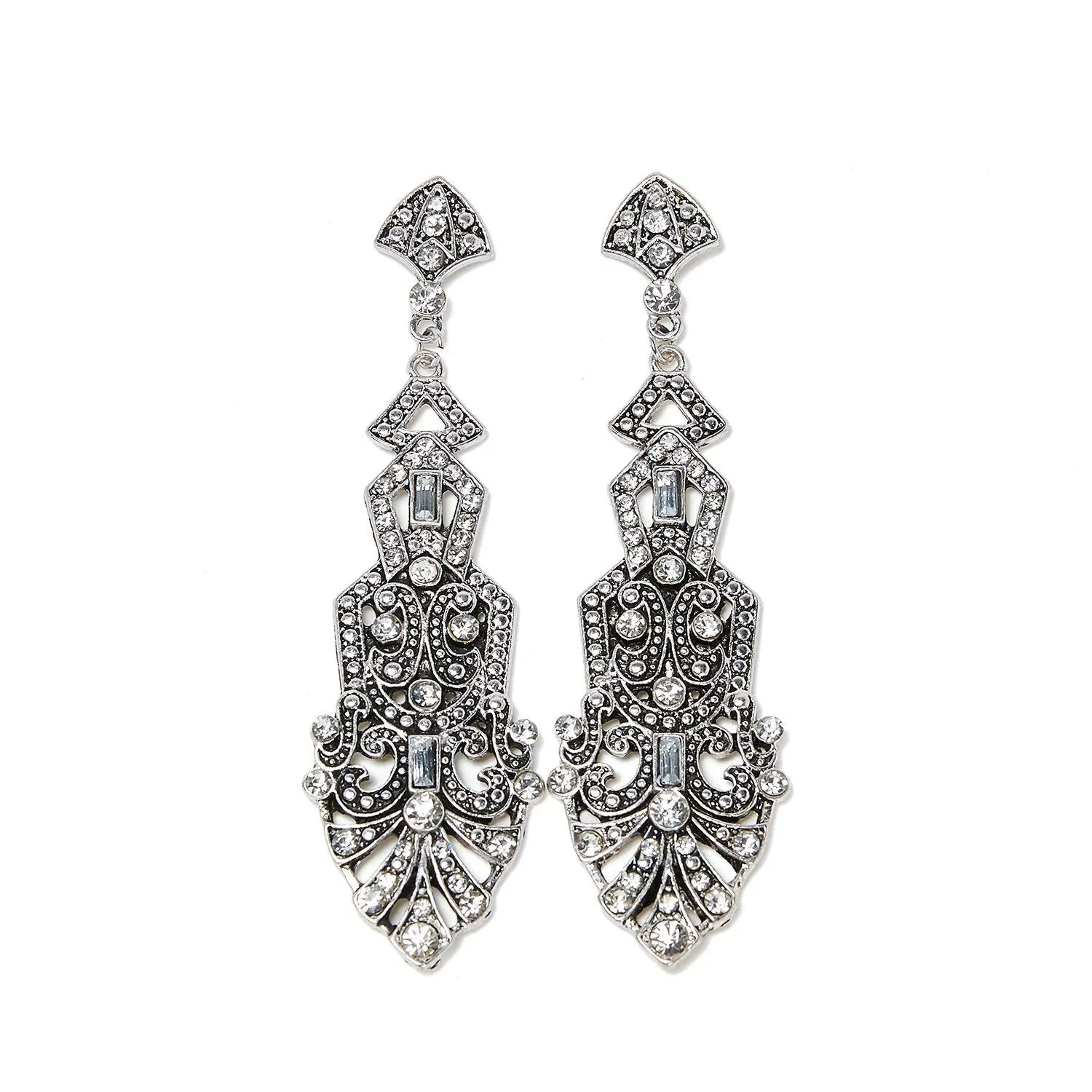 1920s Great Gatsby Accessories Set for Women,Costume Flapper Headpiece Headband Medium M01