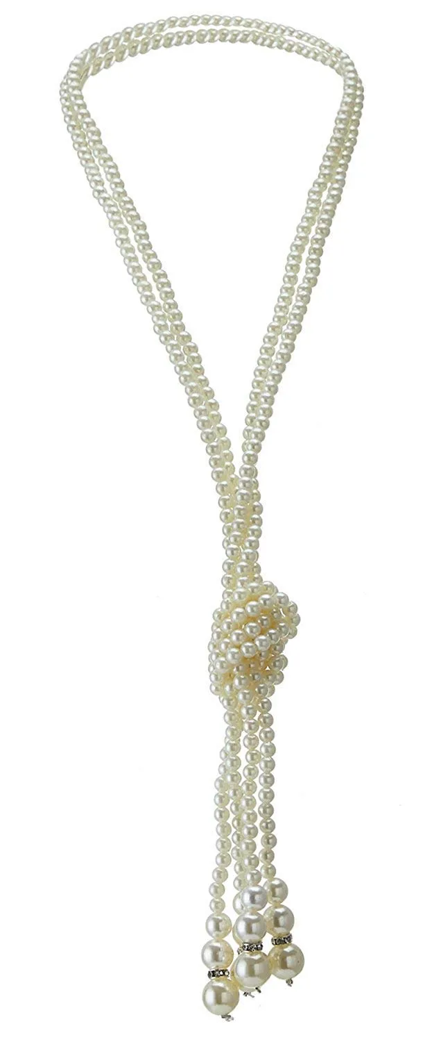 1920s Great Gatsby Accessories Set for Women,Costume Flapper Headpiece Headband Medium M01