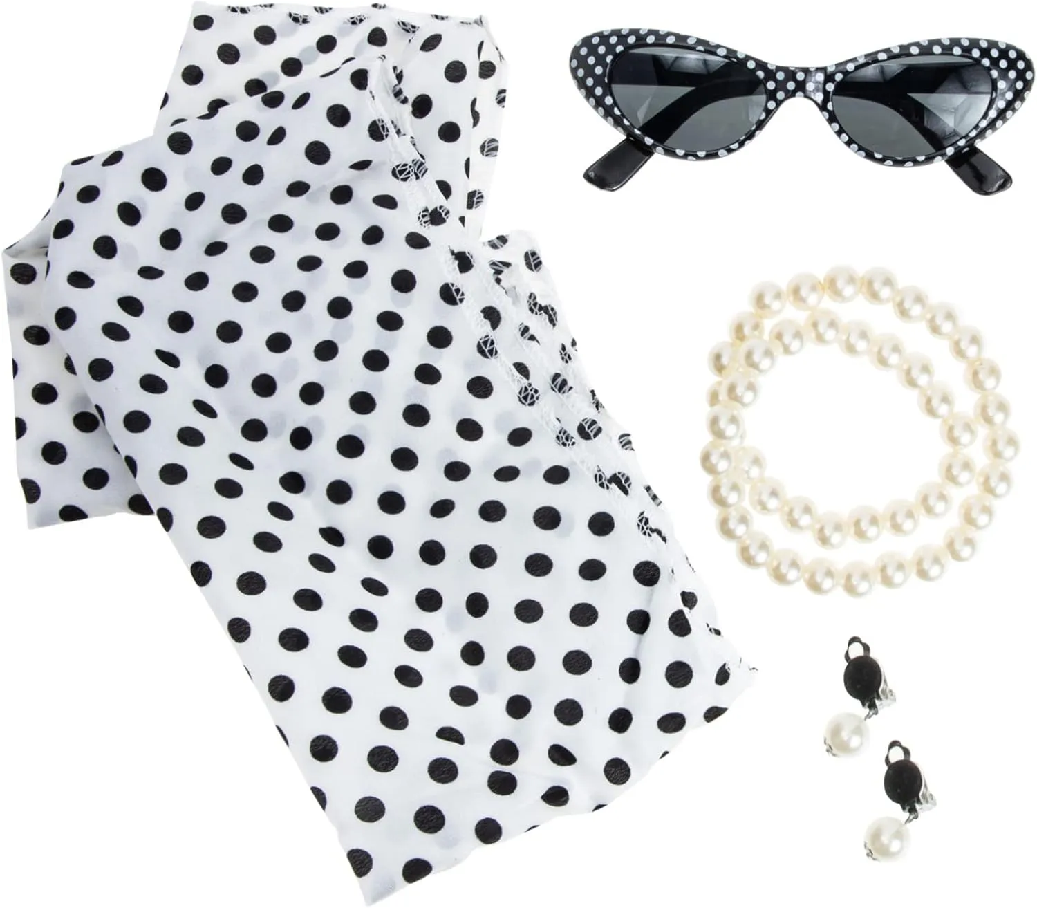 1920s Vintage Pearl Necklace Set for Women Flapper Accessories Fashion Jewelry Set of 1