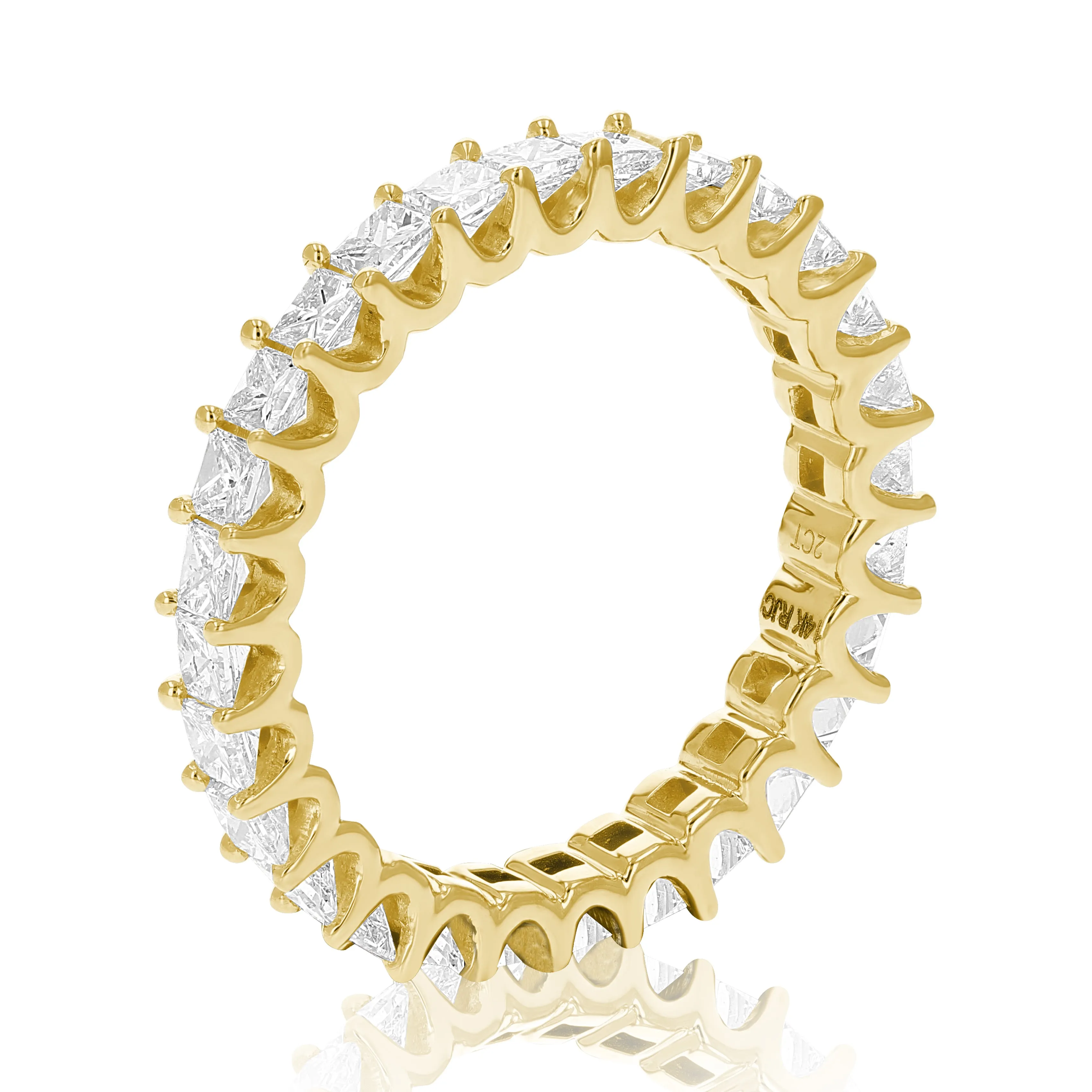 2 cttw Princess Diamond Eternity Ring in 14K Gold