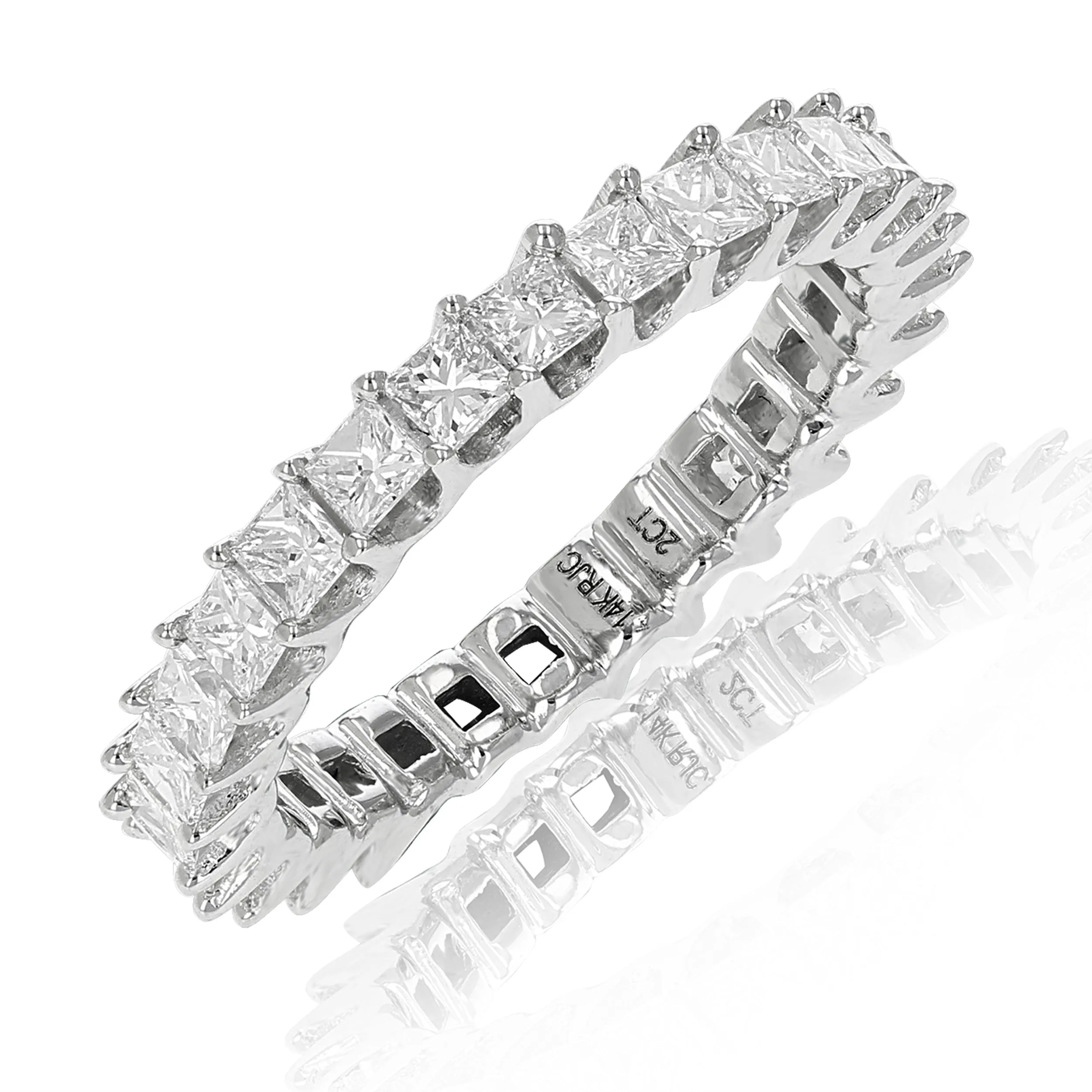 2 cttw Princess Diamond Eternity Ring in 14K Gold