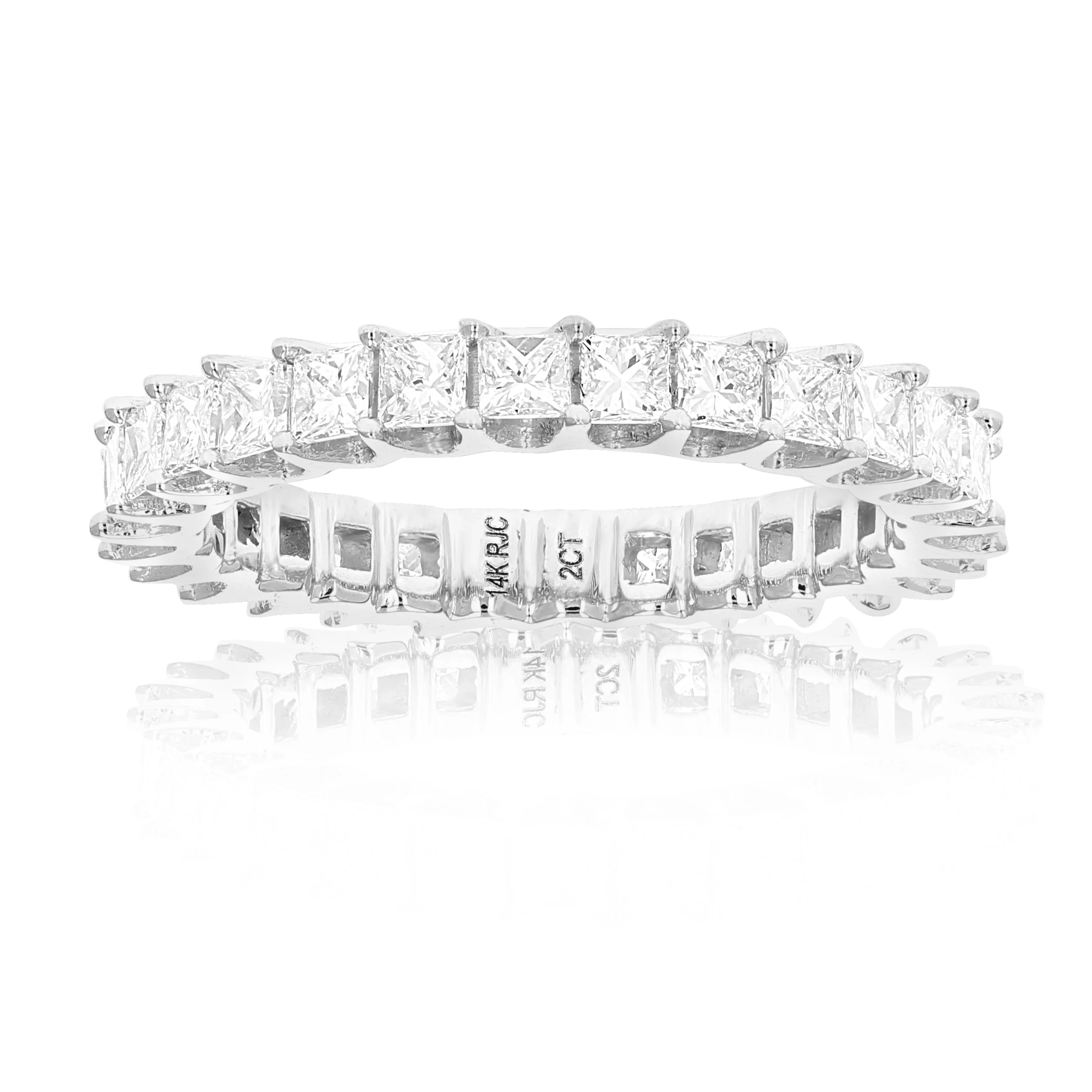 2 cttw Princess Diamond Eternity Ring in 14K Gold