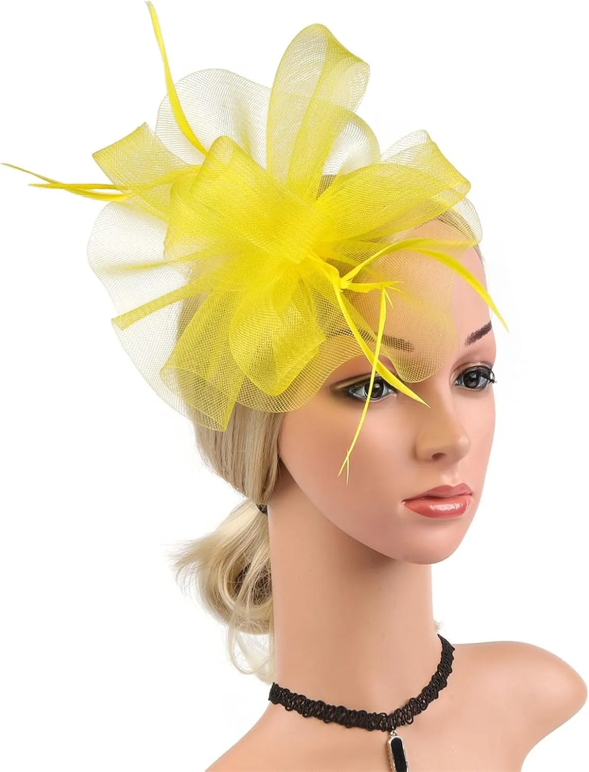2025 Kentucky Attire Derby Hats 20s Vintage Derby Fascinators Hat with Hair Clip for Women Lady Girls Outfit Headwear
