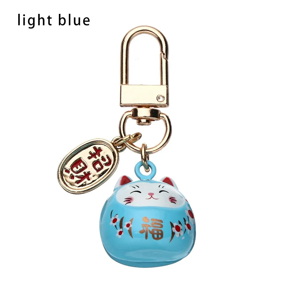 #205 3 PC lot high quality Copper Japanese Cute Lucky Cat Keychains  Key Chains handBag Charm Ornaments Pendant Keyring