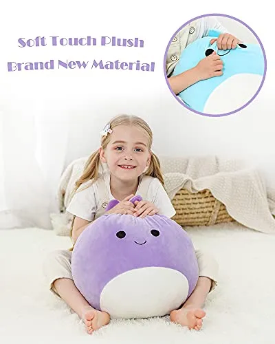 20in Plush Dino Pillow Toys , Cute Stuffed Dinosaur Animal Doll Soft Plushies, Ideal Gift for Boys & Girls (Purple)