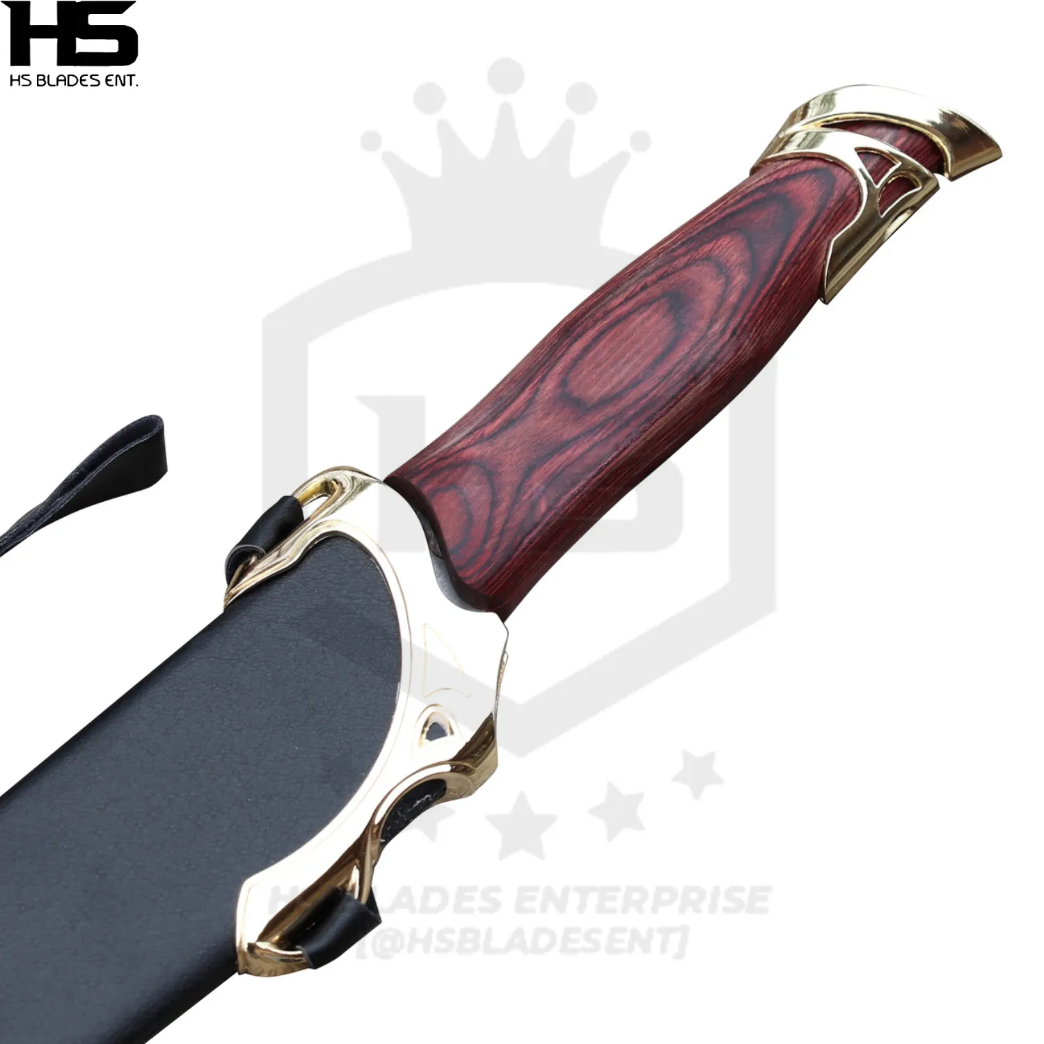 22" Elven Knife in just $59 (Battle Ready Spring Steel Versions Available) of Aragorn The Strider with Scabbard from Lord of The Rings-LOTR Swords