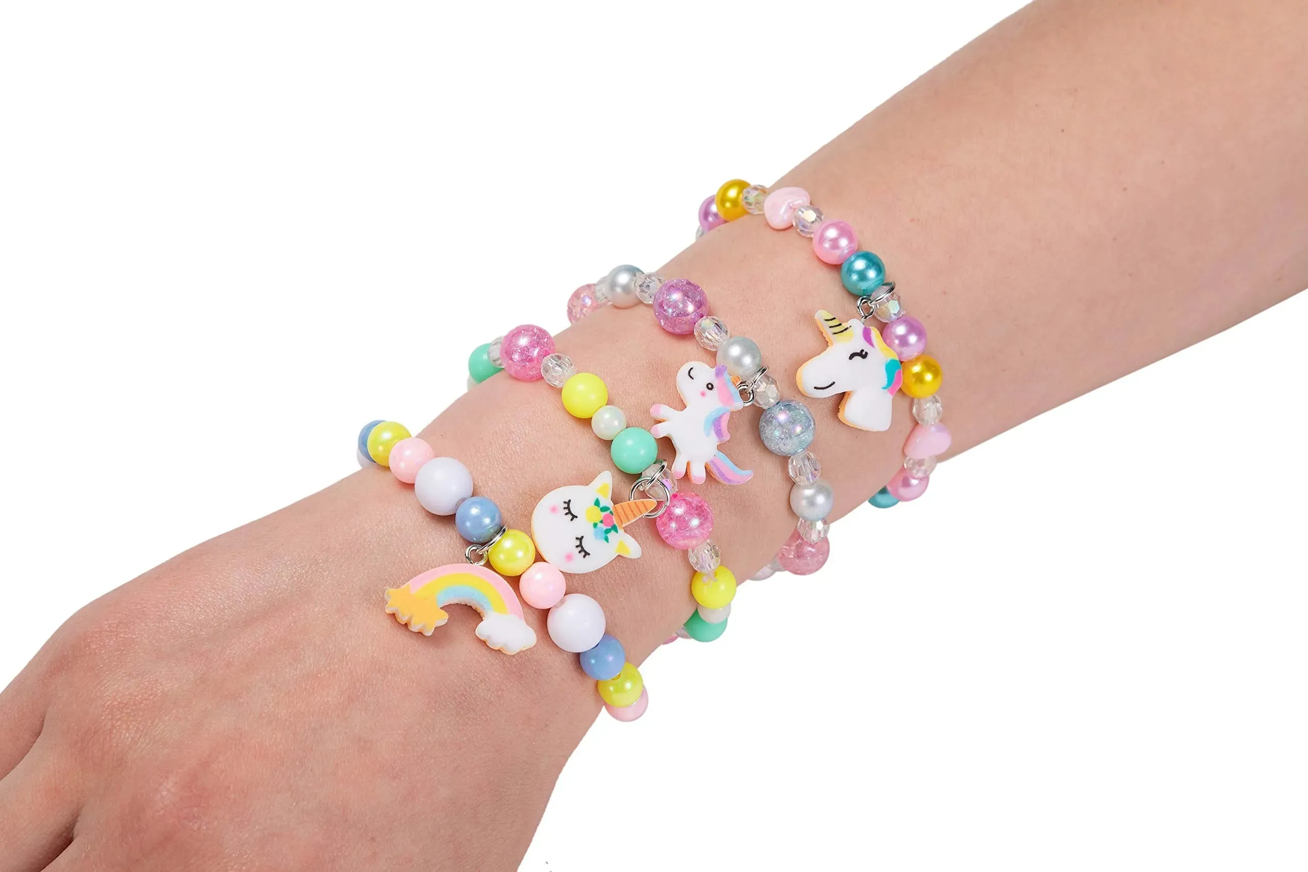 24Pcs Unicorn Charm Bracelet Prefilled Easter Eggs