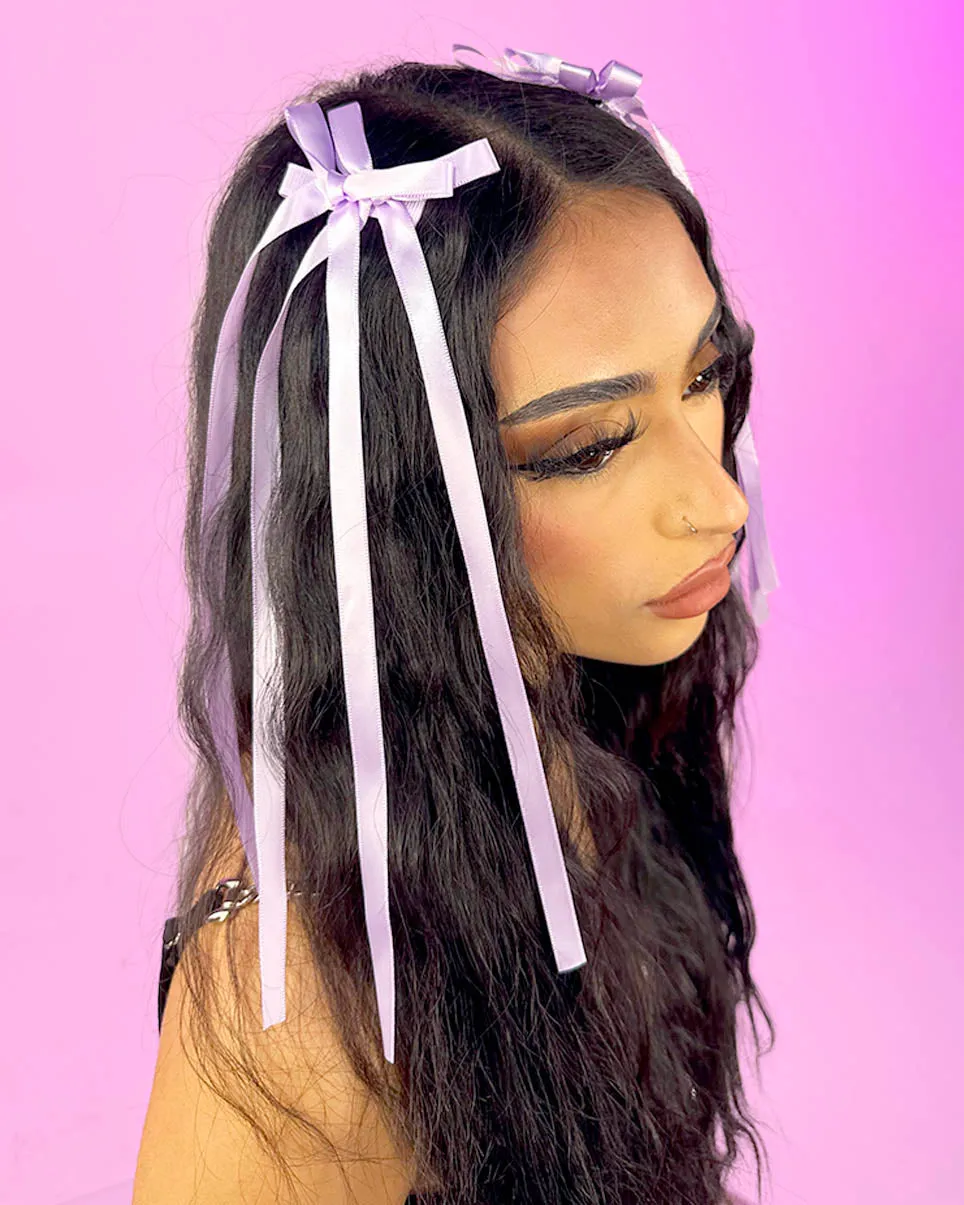 2pc Ribbon Claw Clips