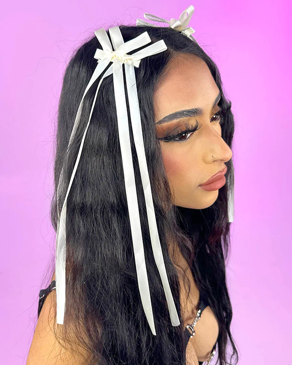 2pc Ribbon Claw Clips