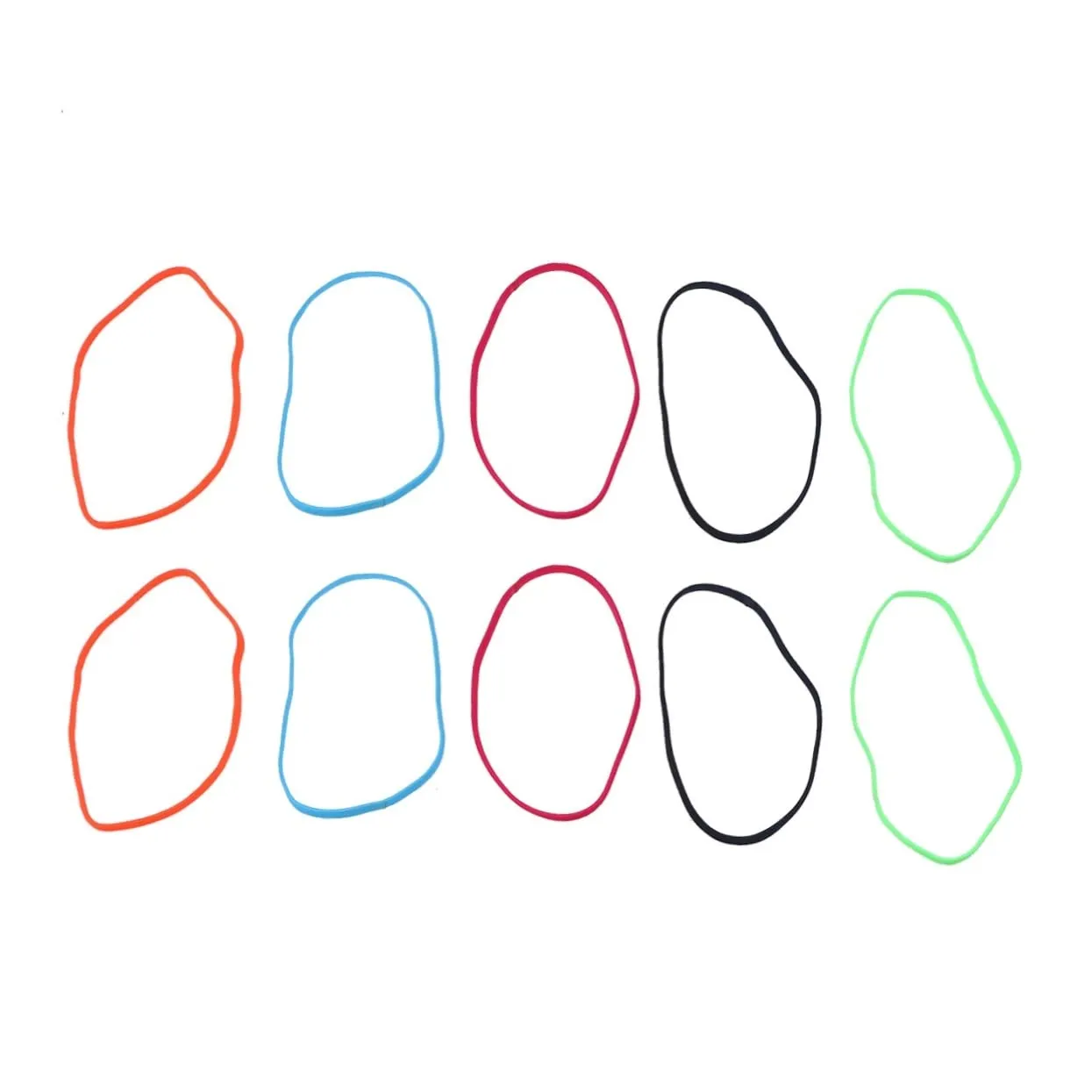 2sets Elastic Stretch Headbands for Women Sports Yoga Running Headband Set Non-slip Hair Band Accessory Pack (fluorescent) 10pcs*2