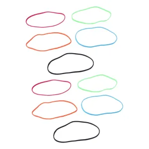 2sets Elastic Stretch Headbands for Women Sports Yoga Running Headband Set Non-slip Hair Band Accessory Pack (fluorescent) 10pcs*2