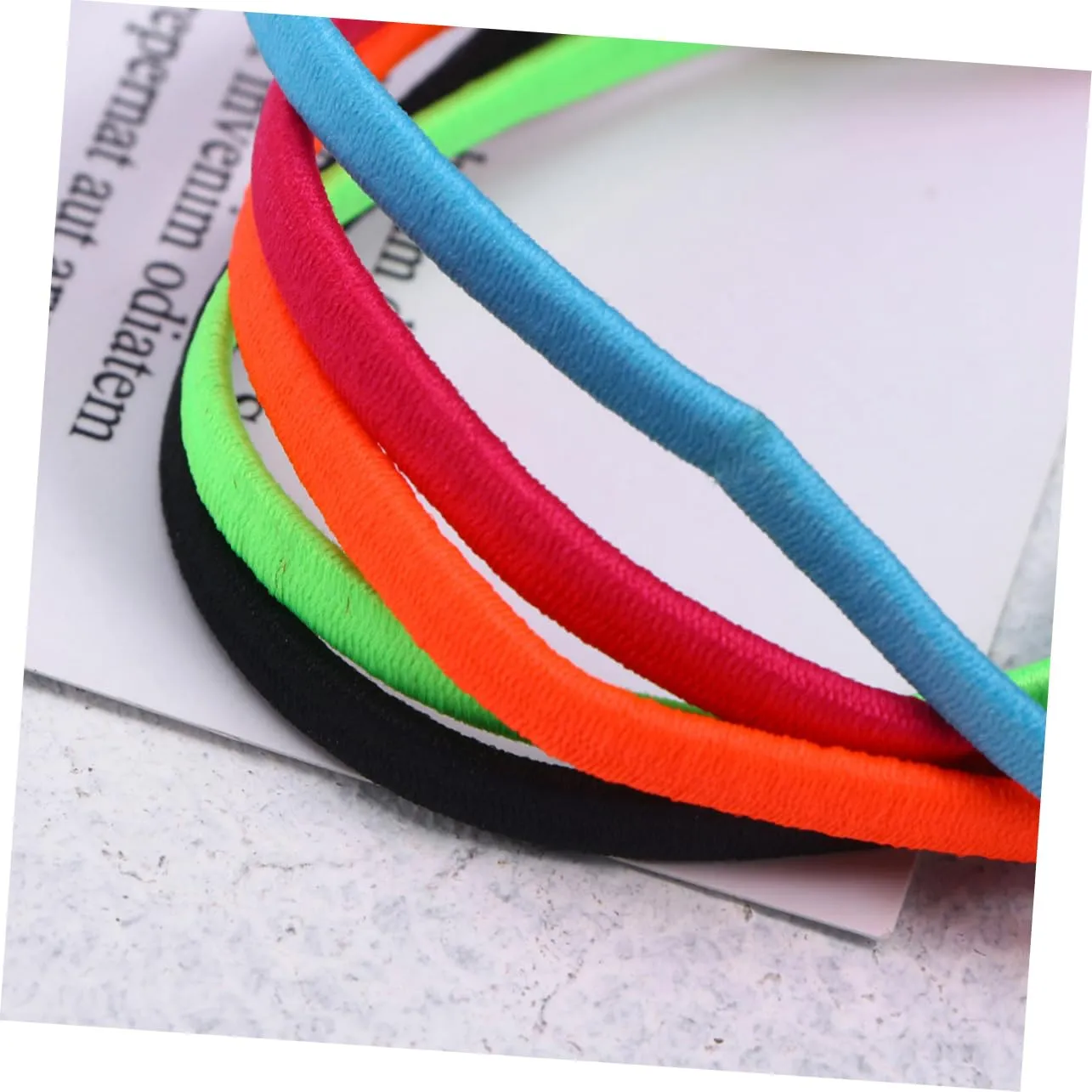2sets Elastic Stretch Headbands for Women Sports Yoga Running Headband Set Non-slip Hair Band Accessory Pack (fluorescent) 10pcs*2