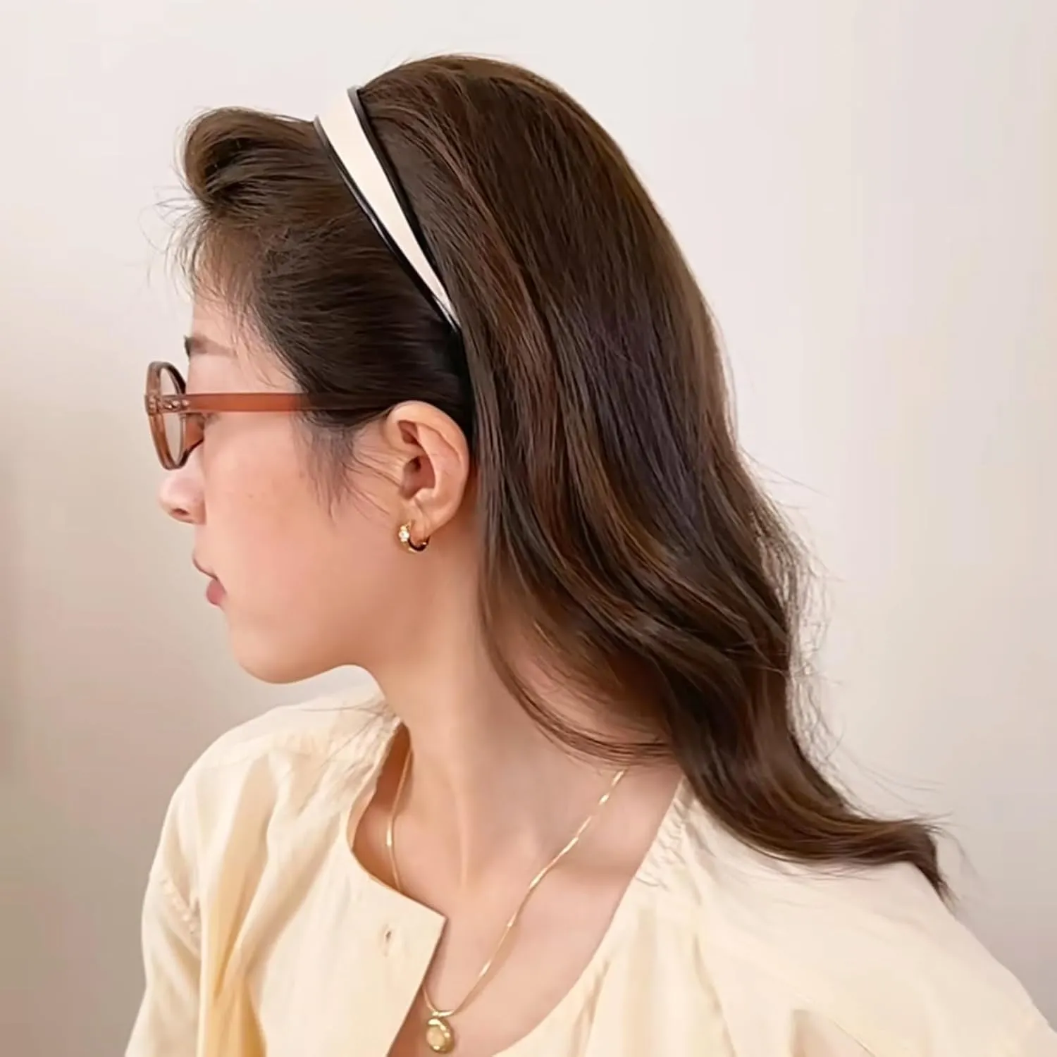 3 Pack Eyewear Headbands for Women Flex No Pressure Comfortable Headbands 0.79IN Fashion Acetic Headbands