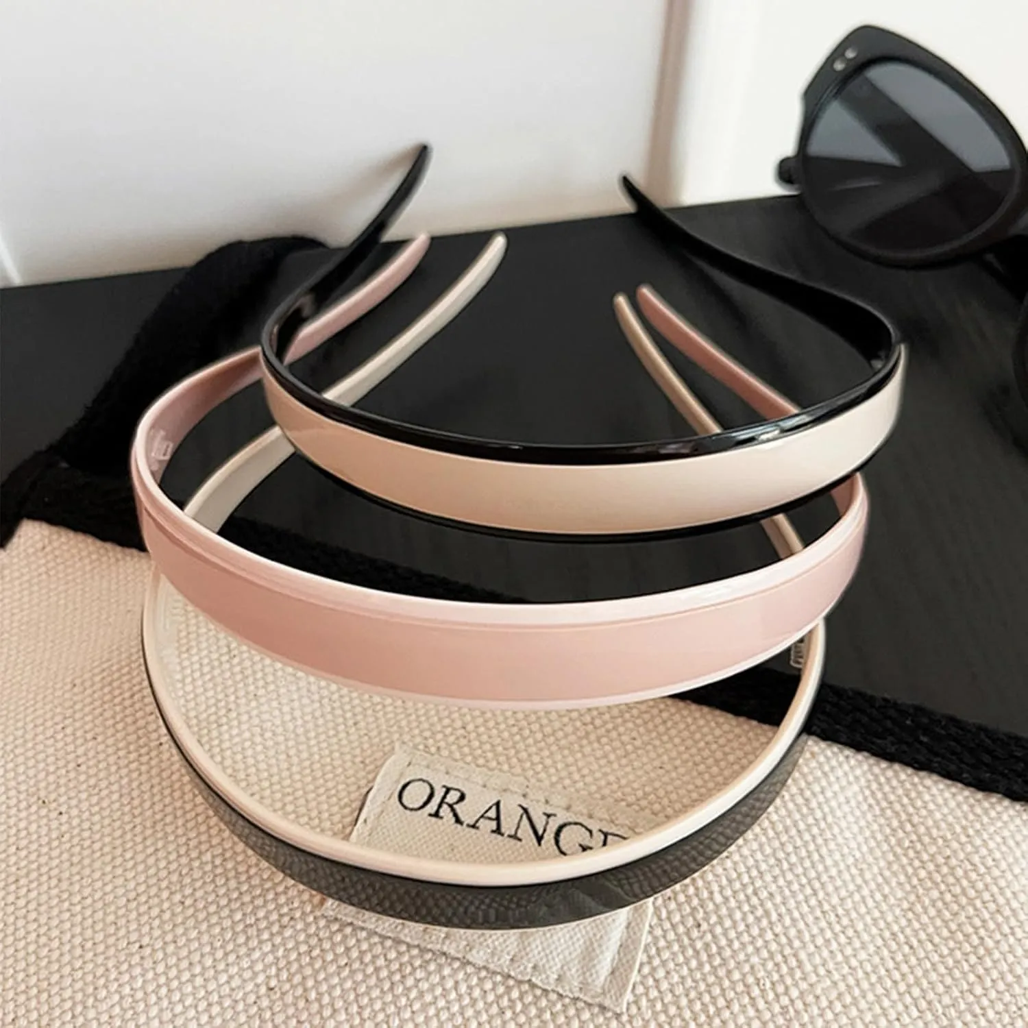 3 Pack Eyewear Headbands for Women Flex No Pressure Comfortable Headbands 0.79IN Fashion Acetic Headbands
