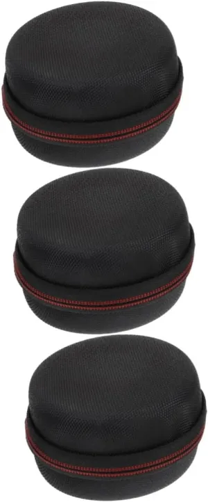 3 Pcs Storage Bag Travel Case Portable Storage Container Portable Jewelry Organizer Protector Case Accessory Storage Bag Smartwatch Black Woven Cloth