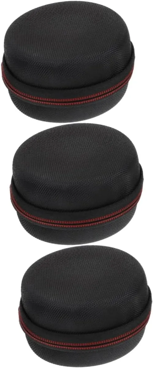 3 Pcs Storage Bag Travel Case Portable Storage Container Portable Jewelry Organizer Protector Case Accessory Storage Bag Smartwatch Black Woven Cloth