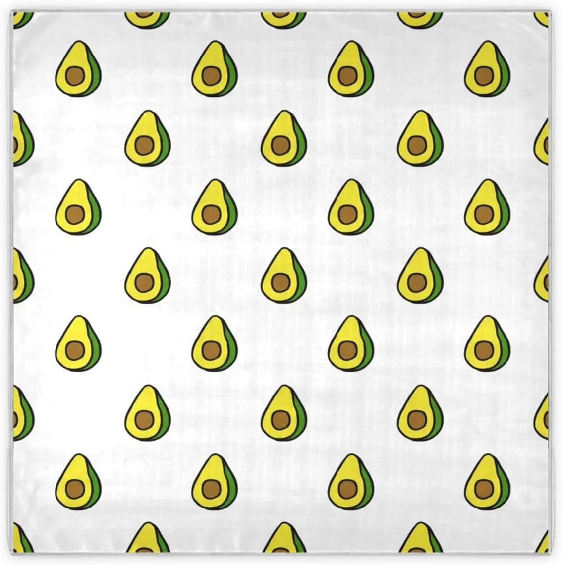 35" Square Neck Scarf Headscarf Lightweight Women Silk Like Curly Headband Tie Sleeping at Night Fashion Bandana Avocado Halfs