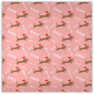 35" Square Neck Scarf Headscarf Lightweight Women Silk Like Curly Headband Tie Sleeping at Night Fashion Bandana Christmas Dogs