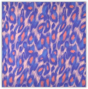 35" Square Neck Scarf Headscarf Lightweight Women Silk Like Curly Headband Tie Sleeping at Night Fashion Bandana Colored Leopard Pattern