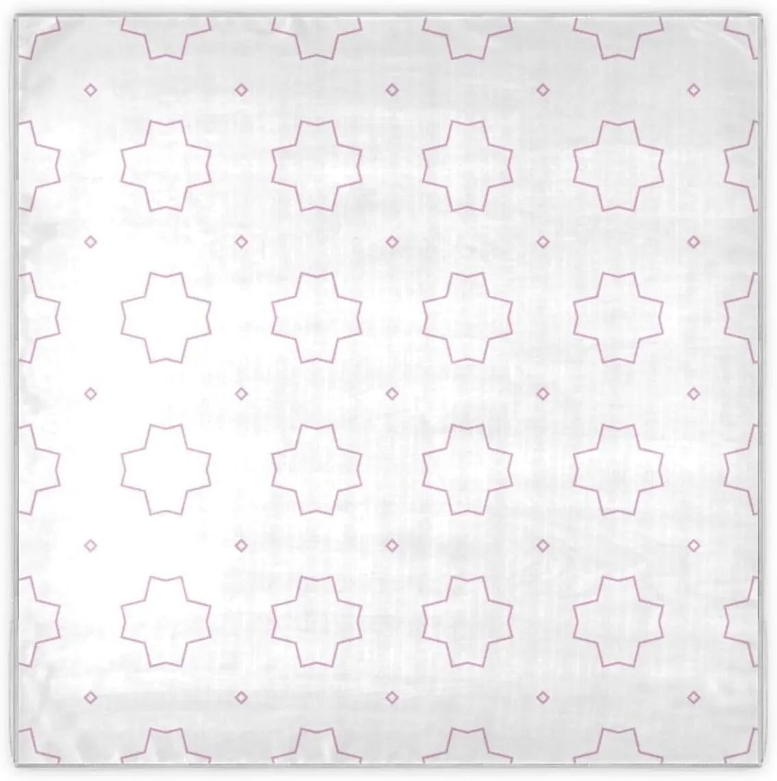 35" Square Neck Scarf Headscarf Lightweight Women Silk Like Curly Headband Tie Sleeping at Night Fashion Bandana Geometric Ornamental Style