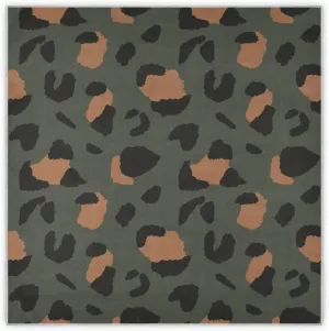 35" Square Neck Scarf Headscarf Lightweight Women Silk Like Curly Headband Tie Sleeping at Night Fashion Bandana Leopard